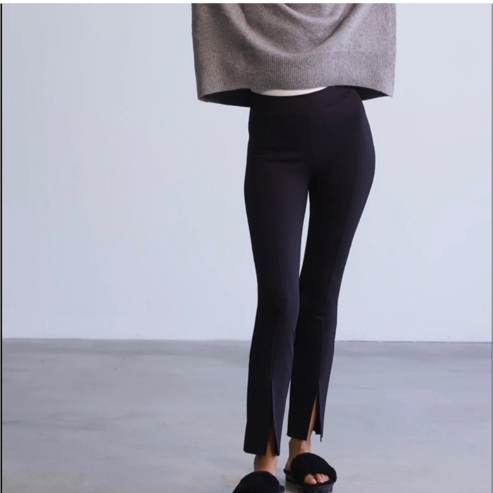 Tuckernuck Pomander Place Sloan Faux Suede Leggings in Black